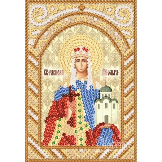 РИК-6144 Св. Равноап. Блгв. Кн. Ольга. Схема для вышивки бисером ТМ Маричка