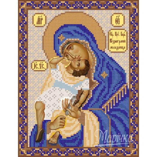 РИП-012 Взыграние младенца. Схема для вышивки бисером ТМ Маричка