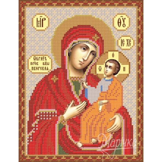 РИП-013 Иверская Божья Матерь. Схема для вышивки бисером ТМ Маричка