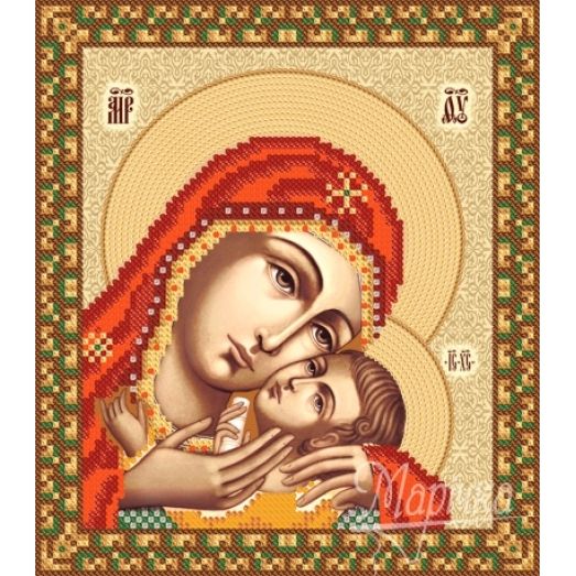 РИП-057 Касперовская Икона Пресвятой Богородицы. Схема для вышивки бисером ТМ Маричка
