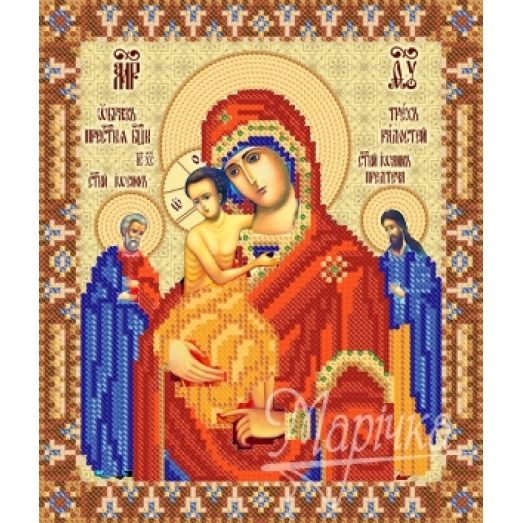РИП-061 Икона Божией матери . Схема для вышивки бисером ТМ Маричка