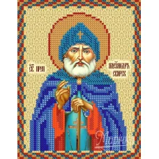 РИП-5005 Св. Прп. Александр Свирский. Схема для вышивки бисером ТМ Маричка