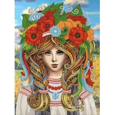 РКК-030 С Украиной в сердце. Схема для вышивки бисером Маричка