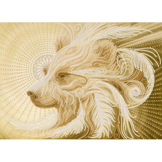 РКК-057 Мишка золотой. Схема для вышивки бисером ТМ Маричка