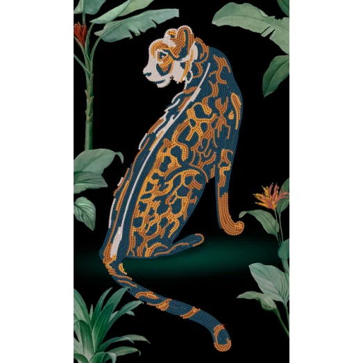 РКК-075 Пятнистый хищник. Схема для вышивки бисером. ТМ Маричка