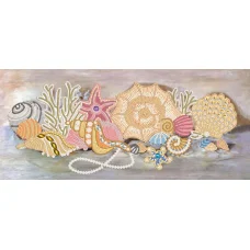 РКК-083 Ракушки с жемчугом. Схема для вышивки бисером ТМ Маричка