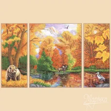 РКП-1014 Осень в лесу. Схема для вышивки бисером. Маричка