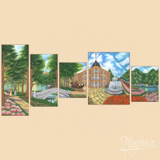 РКП-1016 Утренний променад. Схема для вышивки бисером. Маричка