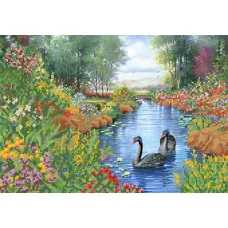 РКП-114 Лебединое озеро. Схема для вышивки бисером. Маричка