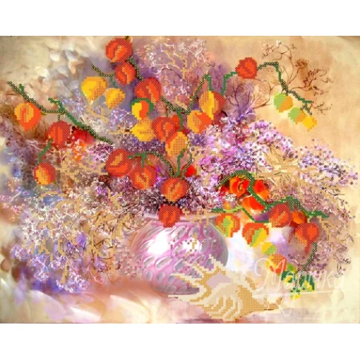 РКП-153 Физалис. Схема для вышивки бисером. Маричка