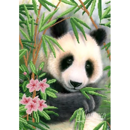 РКП-228 Панда. Схема для вышивки бисером. Маричка