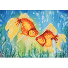 РКП-259 Золотые рыбки. Схема для вышивки бисером. Маричка