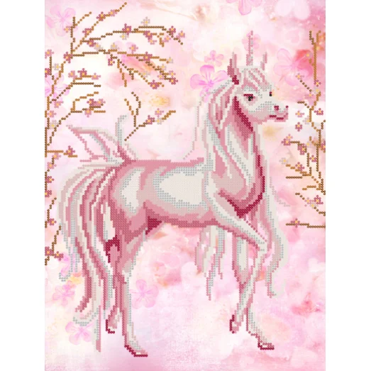 РКП-325 Волшебный единорог. Схема для вышивки бисером. Маричка