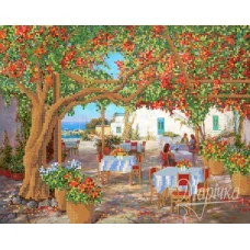 РКП-336 Уютное кафе. Схема для вышивки бисером. Маричка