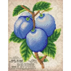 РКП-4-042 Винтаж. Сливы. Схема для вышивки бисером. Маричка