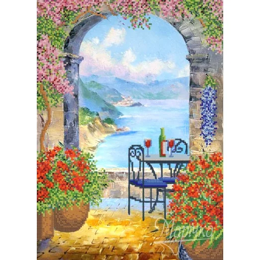 РКП-408 Столик на двоих. Схема для вышивки бисером. Маричка