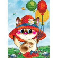 РКП-5-004 Модный котенок. Схема для вышивки бисером. Маричка