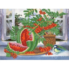 РКП-545 Натюрморт с арбузом. Схема для вышивки бисером. Маричка