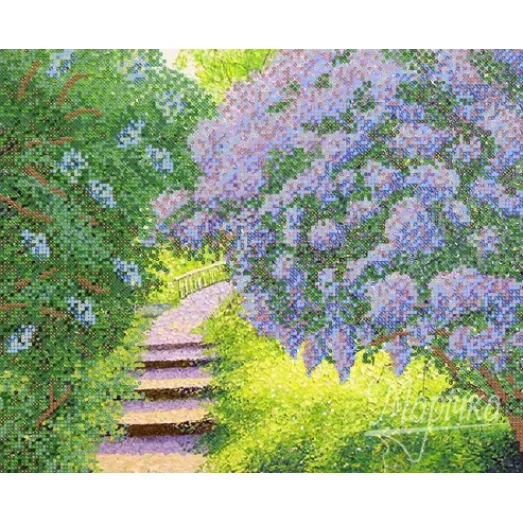 РКП-572 Кусты сирени. Схема для вышивки бисером. Маричка