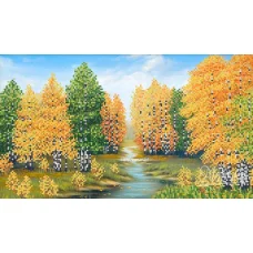 РКП-715 Берёзовый лес. Схема для вышивки бисером ТМ Маричка