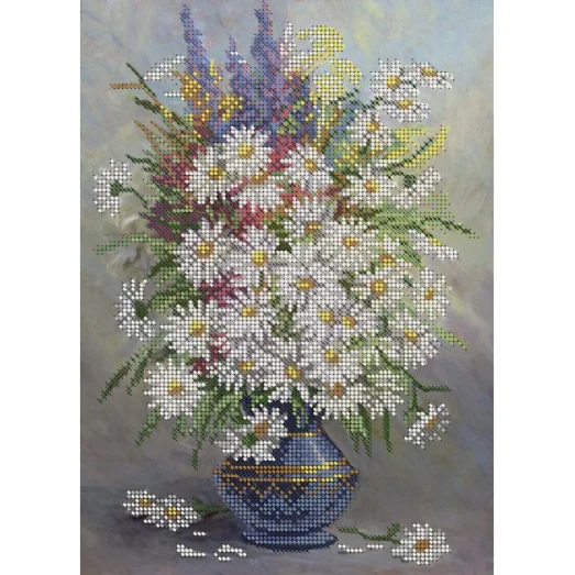 А4-К-042 Ромашки. Схема для вышивки бисером ТМ Acorns