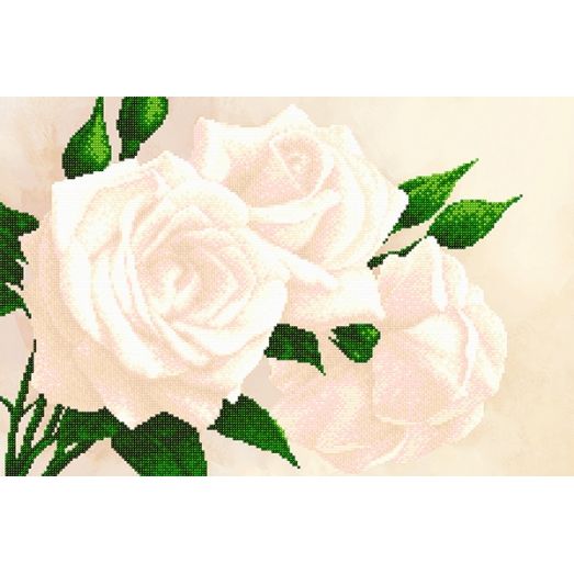 АХ2-012 Чайные розы. Схема для вышивки бисером. А-Строчка