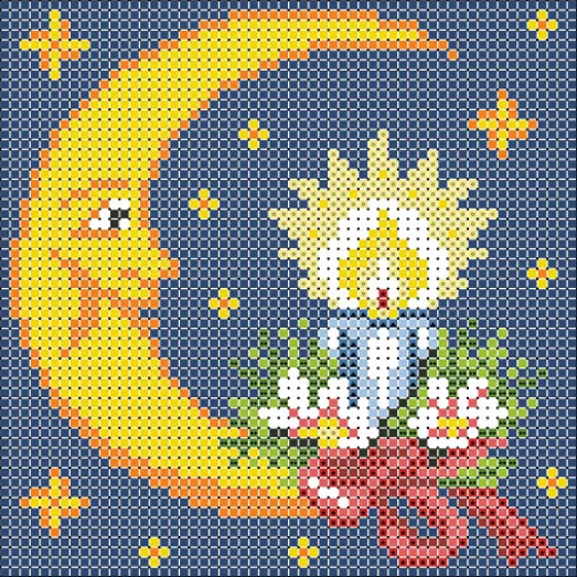 ФПК-5002 Рождественская луна. Схема для вышивки бисером Феникс