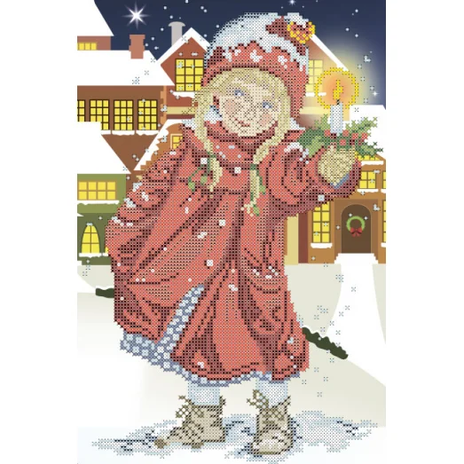 ФЧК-4019 Рождественский огонёк. Схема для вышивки бисером Феникс