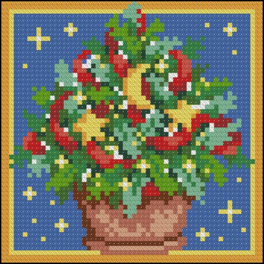 ФПК-5040 Рождество в деталях-ёлка. Схема для вышивки бисером Феникс 