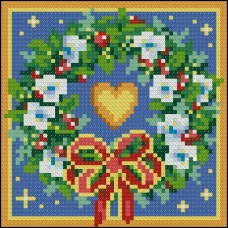 ФПК-5043 Рождество в деталях-веночек. Схема для вышивки бисером Феникс