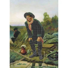 А3-К-881 Рыбак. Схема для вышивки бисером ТМ Acorns