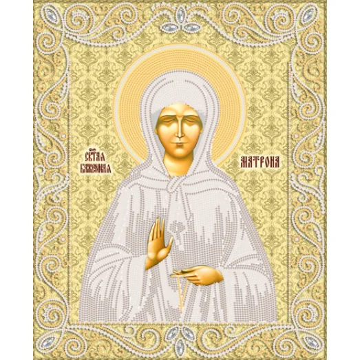 РИК-3-059 Св. Блж. Матрона Московская. Схема для вышивки бисером. ТМ Маричка