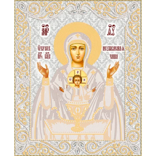 РИК-3-072 Икона Божией Матери Неупиваемая Чаша. Схема для вышивки бисером. ТМ Маричка