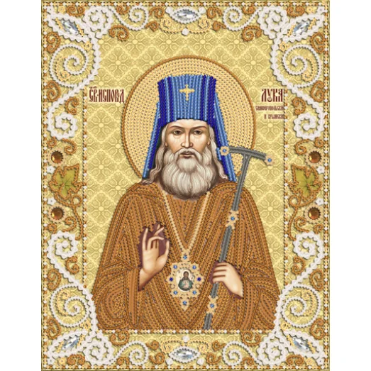 РИК-4033 Лука Святитель, Архиепископ Крымский и Симферопольский. Схема для вышивки бисером ТМ Маричка