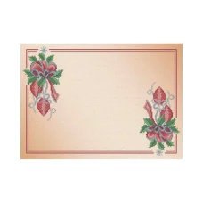 А3-С-008 Салфетка новогодняя Новогоднее украшение Схема для вышивки бисером ТМ Acorns