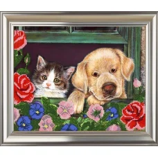 СЧ-787 Друзья. Схема для вышивки бисером. Велисса