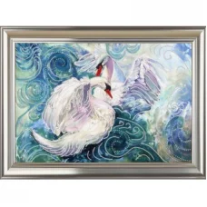 СЧ-795 Вальс лебедей. Схема для вышивки бисером. Велисса