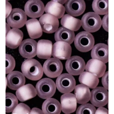 25086м Бисер Preciosa прозрачный фиолетовый с белой серединкой матовый