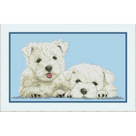 VN-152 Терьеры. Набор для вышивки нитками. ТМ Olanta