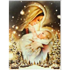 ДМ188120-Набор для творчества с стразами "Богородица с ребёнком" 30*40