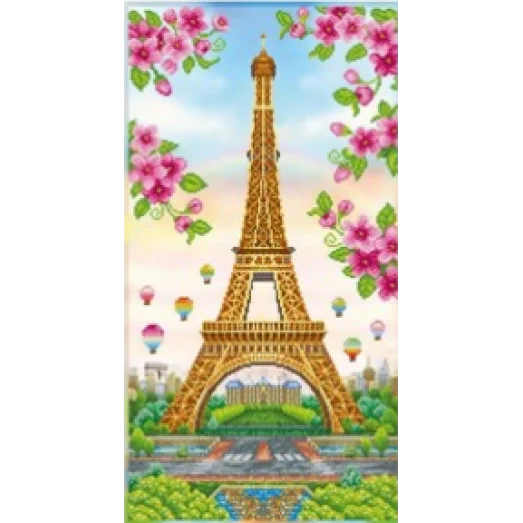 Т-1247 Париж весной.  Схема для вышивки бисером. ТМ ВДВ