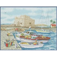 VN-160 Замок у моря. Набор для вышивки нитками. ТМ Olanta