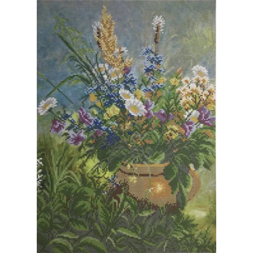 А3-К-1173 Летний букет. Схема для вышивки бисером ТМ Acorns