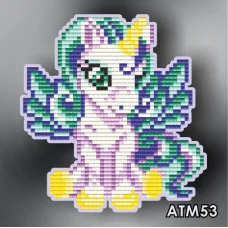 АТМ-053 Единорог. Набор магнит в алмазной технике ТМ Артсоло