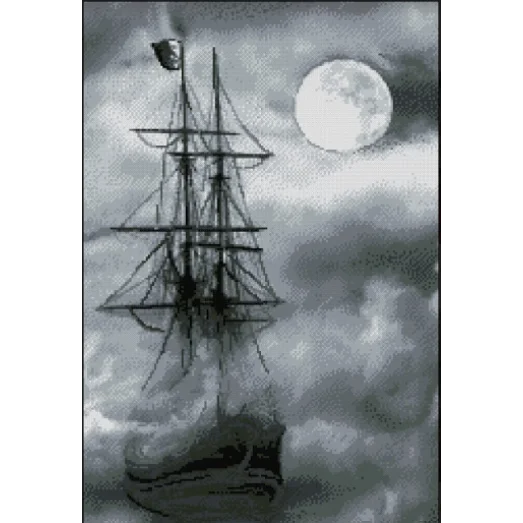 ФПК-2243 Корабль в тумане Схема для вышивки бисером Феникс