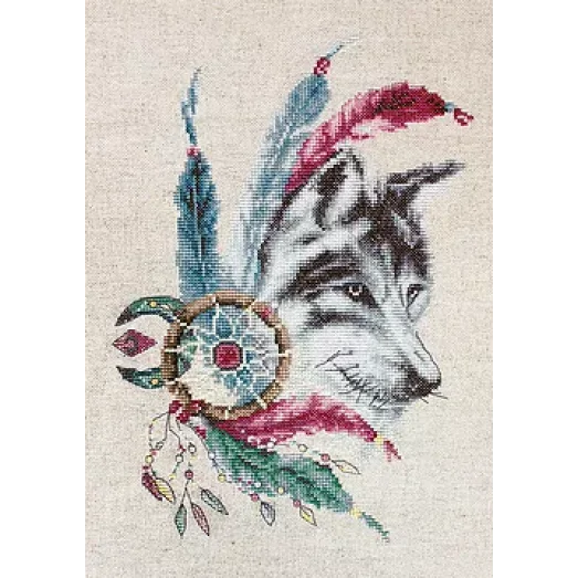 В2305 Волк. Набор для вышивки нитками. Luca-s