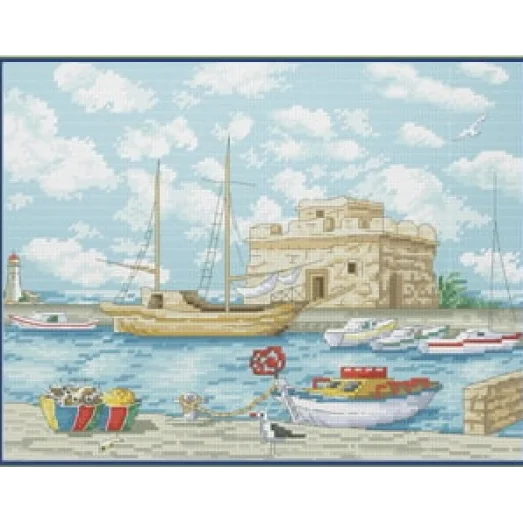 VN-161 Замок у моря-2 Набор для вышивки нитками. ТМ Olanta