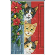 VN-164 Hello, Christmas. Набор для вышивки нитками. ТМ Olanta