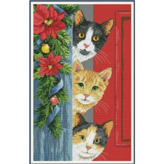 VN-164 Hello, Christmas. Набор для вышивки нитками. ТМ Olanta