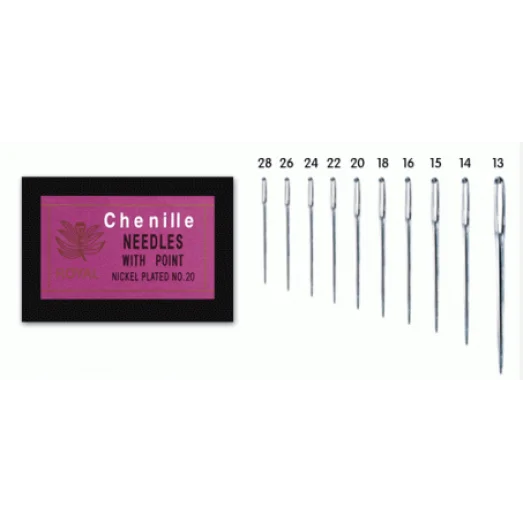 СН-022 Набор иголок Chenille для вышивки лентами (Япония), 25 шт